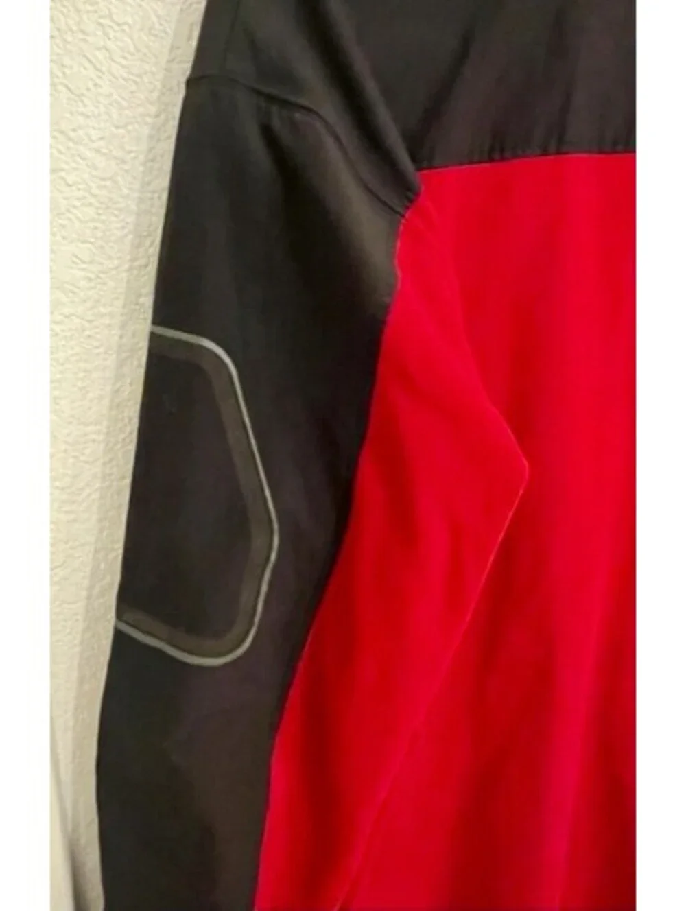 The North Face TKA Glacier Quarter-Zip Fleece Pullover Red Black Colorway Size L